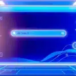 Interface futuriste avec l'IA