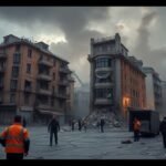 Destruction à Istanbul après un séisme puissant.