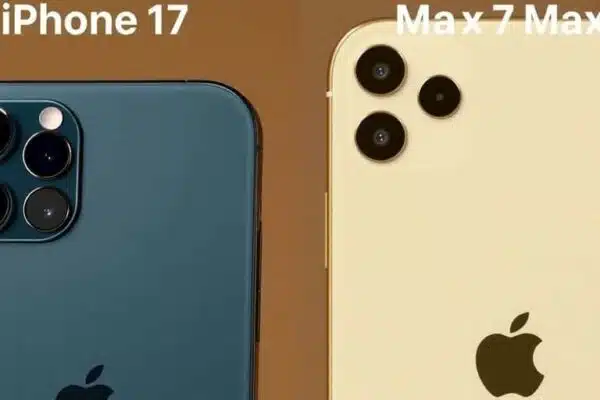 Comparaison des modèles iPhone 17 Air Pro et Max.