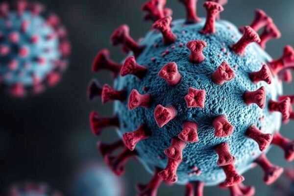 Illustration d'un variant du virus Covid-19.