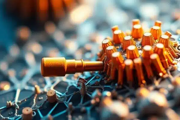 Innovations en nanotechnologie et outils avancés en gros plan.