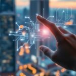 Intelligence artificielle et technologie numérique futuriste