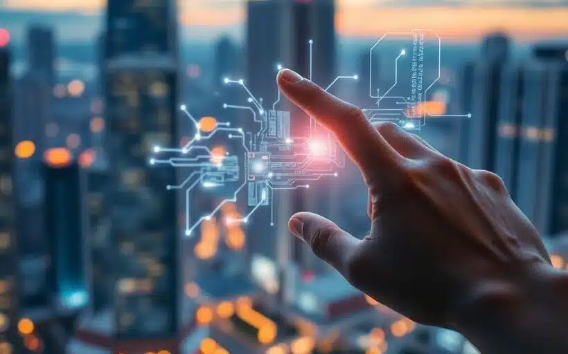 Intelligence artificielle et technologie numérique futuriste