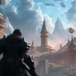 Personnage MMO fantastique dans un monde ouvert tentaculaire