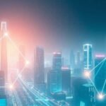 Technologie et confiance futuristes.