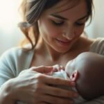 Maman et bébé, tendresse et bienfaits du lait maternel.
