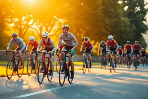 Cyclistes et coureurs en action sur Strava