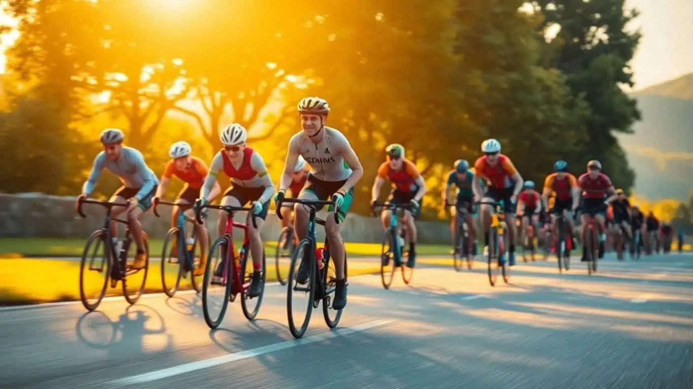 Cyclistes et coureurs en action sur Strava