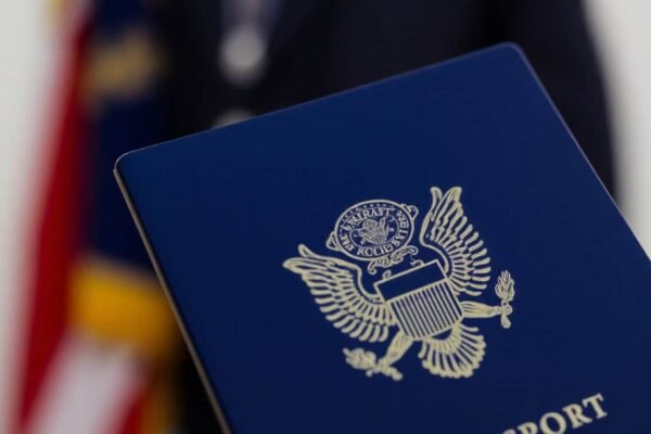 Passeport américain avec un visa