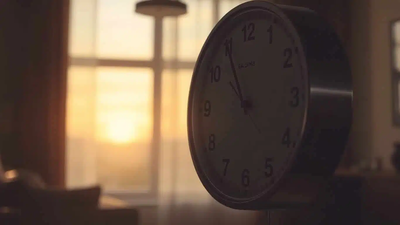 Horloge indiquant le passage à l'heure d'hiver