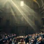 Assemblée nationale en session tendue.