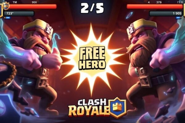 Clash Royale 2v2 Ligue et héros gratuit Décembre 2025.