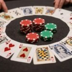 Jeu de poker avec des symboles de retraites et de sécurité sociale.