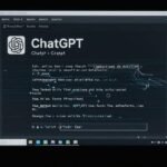 Écran d'ordinateur brisé avec des glitchs et du statique.