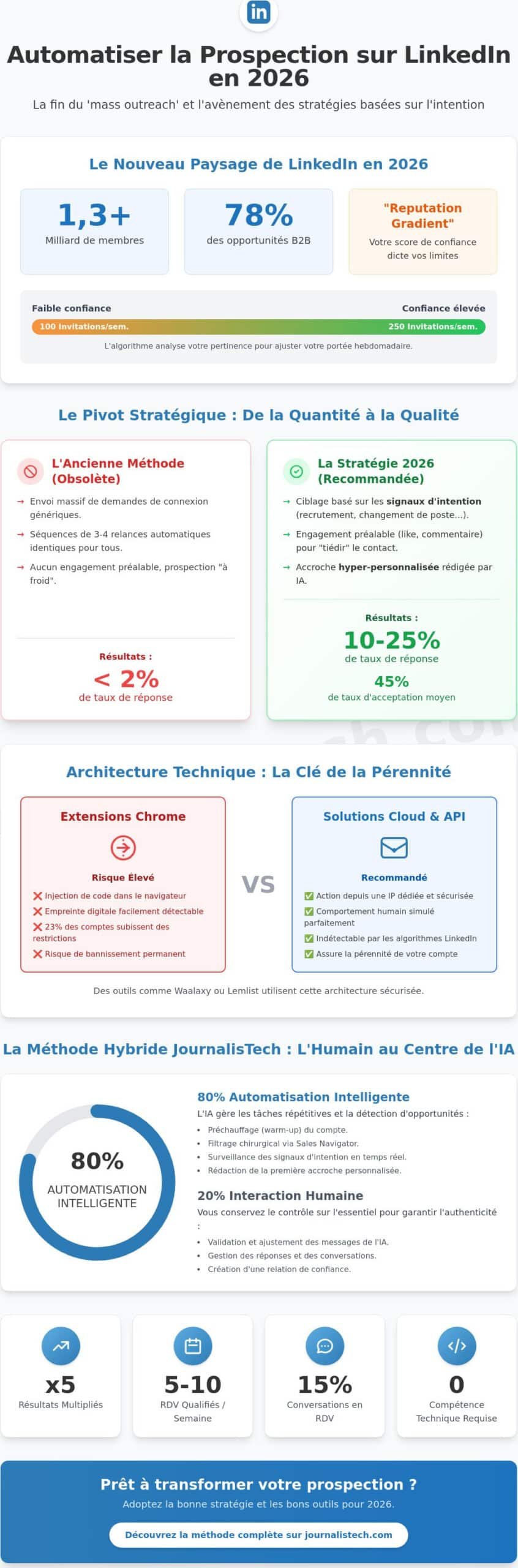 Automatiser la prospection sur LinkedIn en 2026 : Le guide complet pour prospecter sans risque