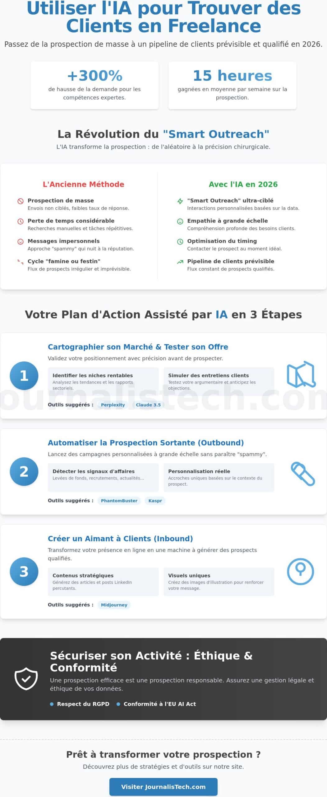 Comment utiliser l'IA pour trouver des clients freelance : Guide complet 2026