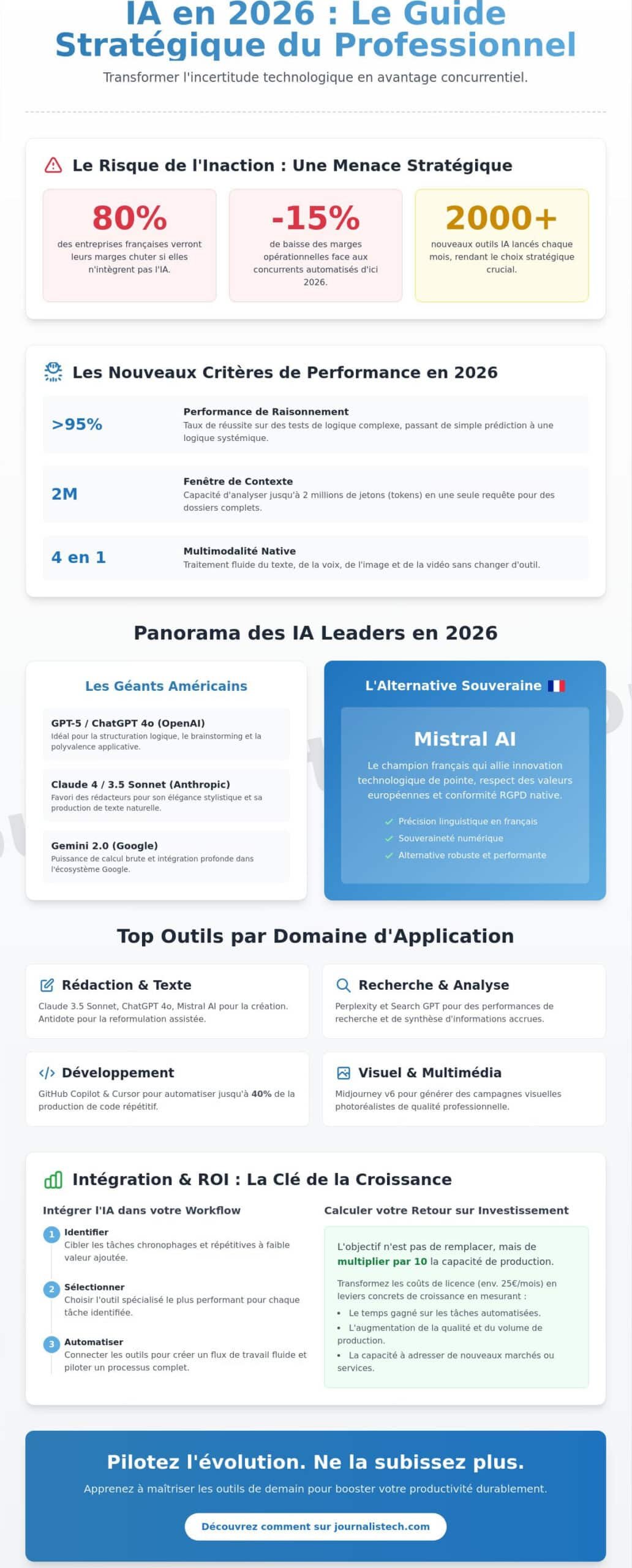 Meilleures IA 2026 : Le Guide Ultime des outils pour booster votre productivité