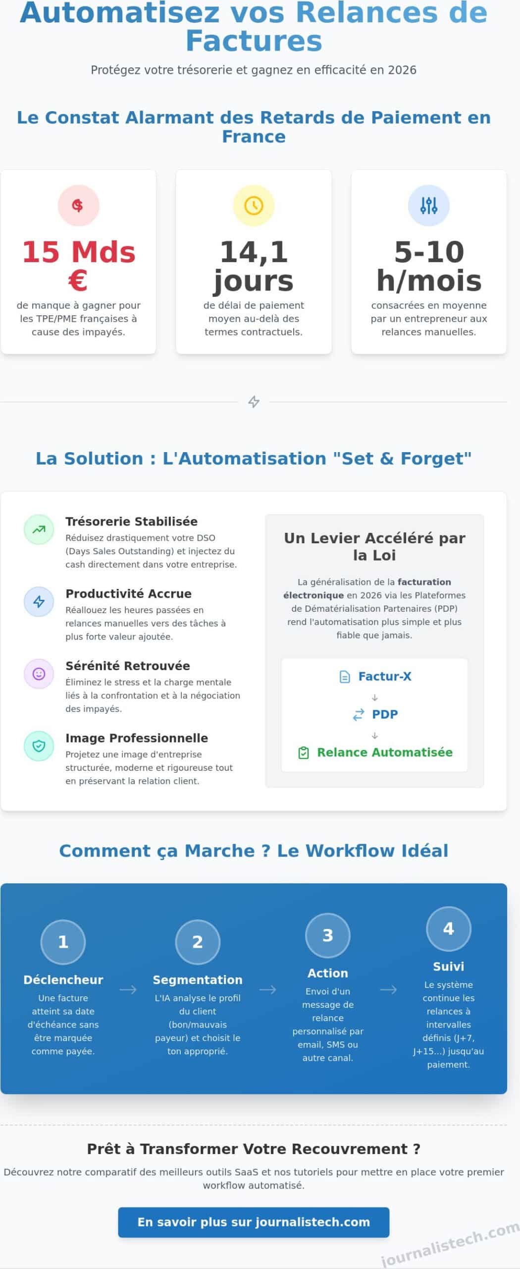 Automatiser la relance des factures impayées : Guide complet 2026 pour entrepreneurs