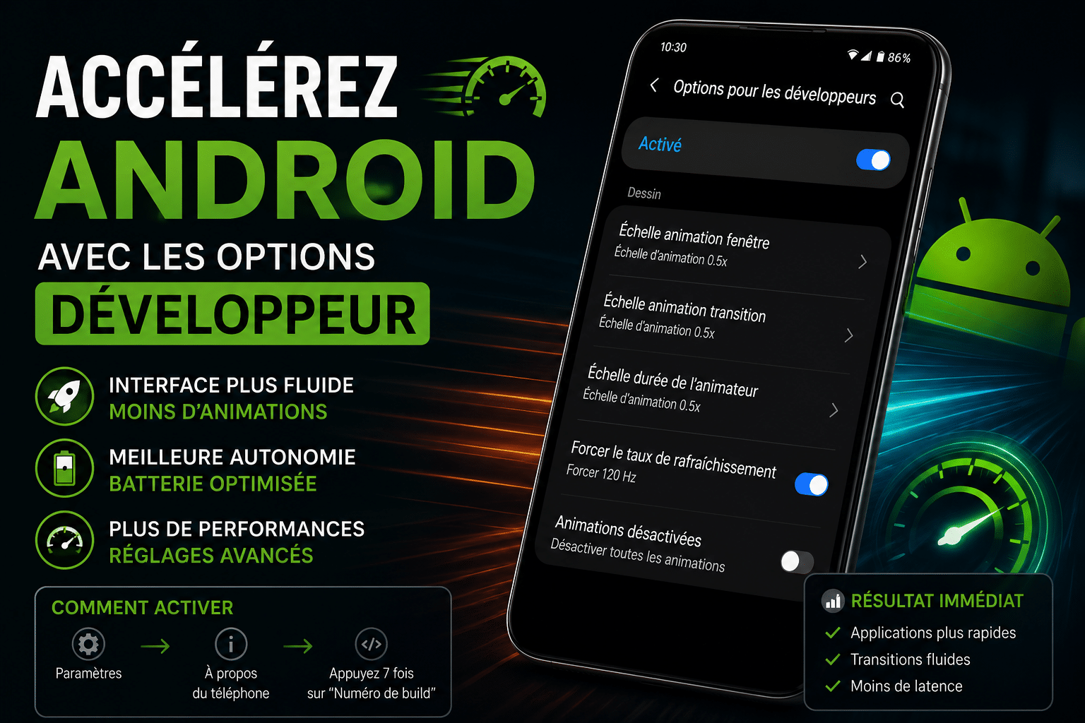android mode dévellopeur