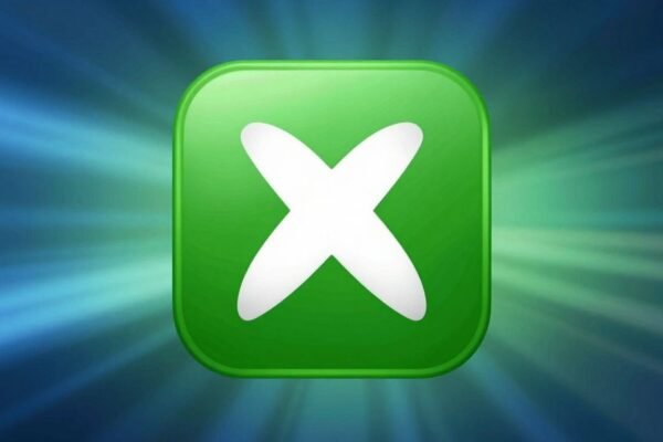 Logo Xbox changeant de forme sur fond flou.