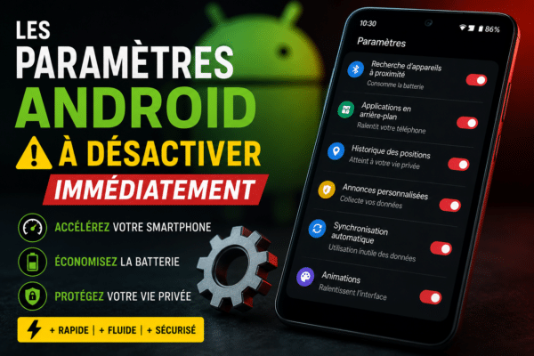 réglages Android