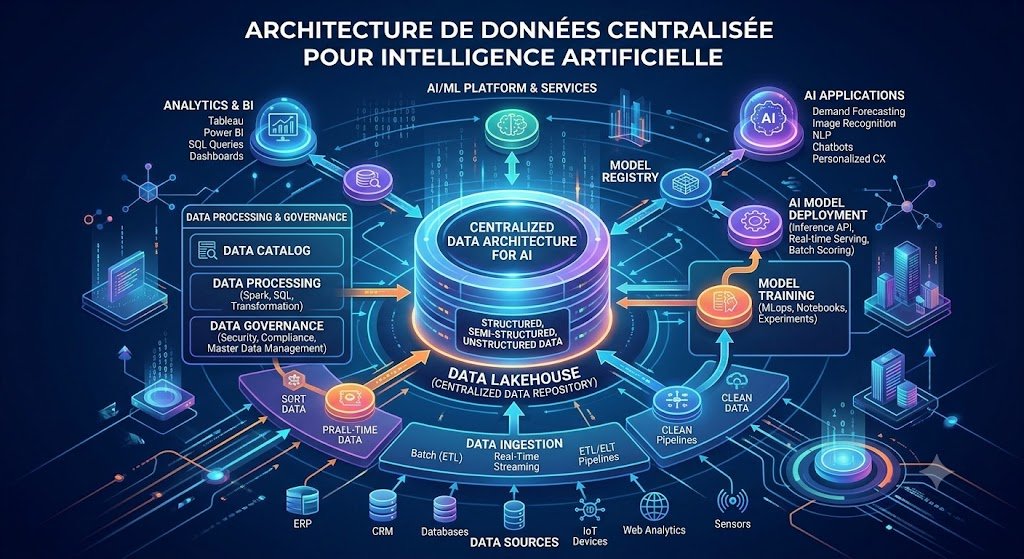Architecture de données centralisée pour intelligence artificielle Architecture de données centralisée