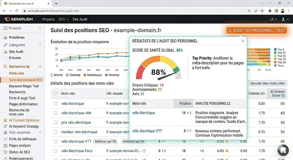 Audit SEO Semrush