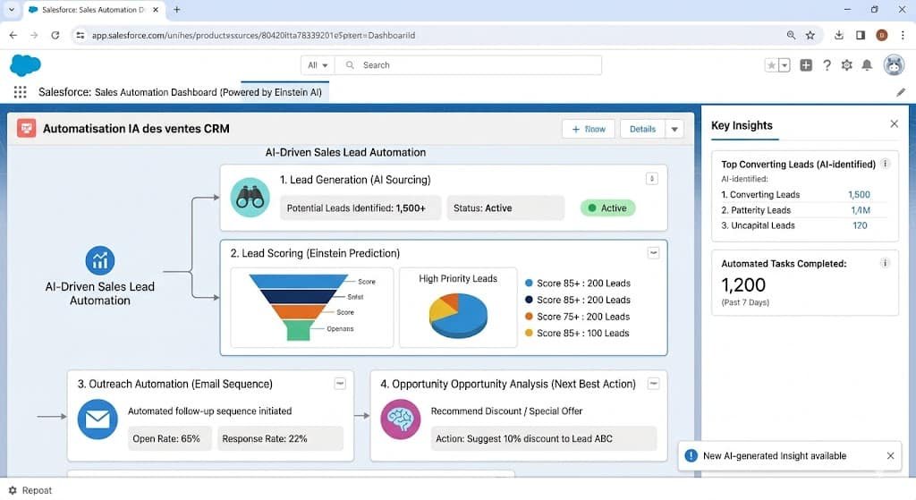 CRM salesforce Automatisation IA des ventes CRM