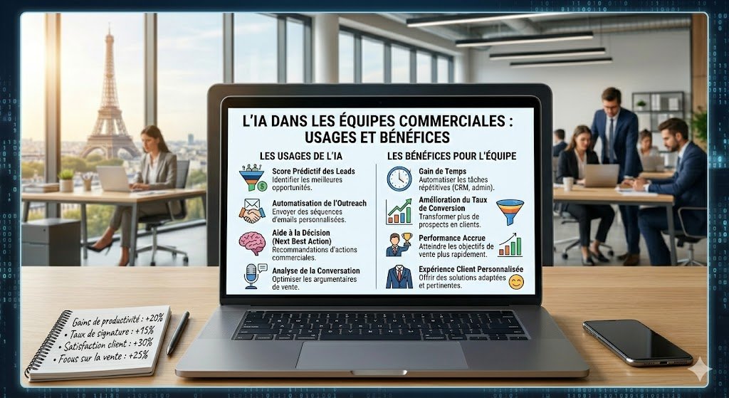 L’IA dans les équipes commerciales : usages et bénéfices