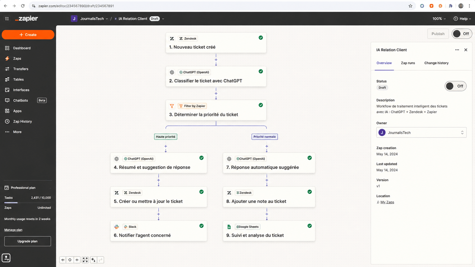 Stack IA relation client