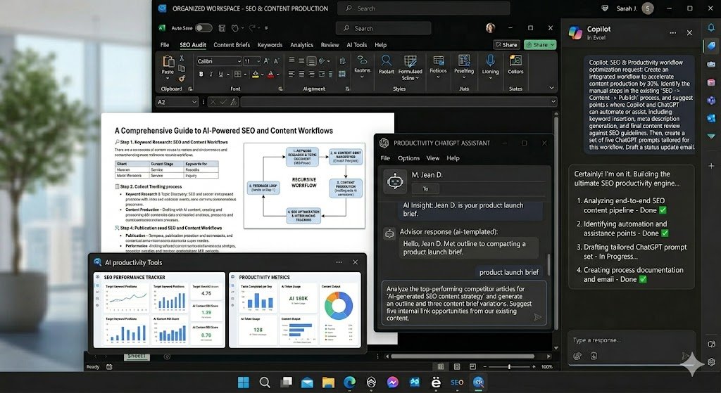 Workflow IA générative chatgpt Workflow IA générative SEO et productivité