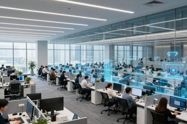 Petites et grandes entreprises face à l'intelligence artificielle.