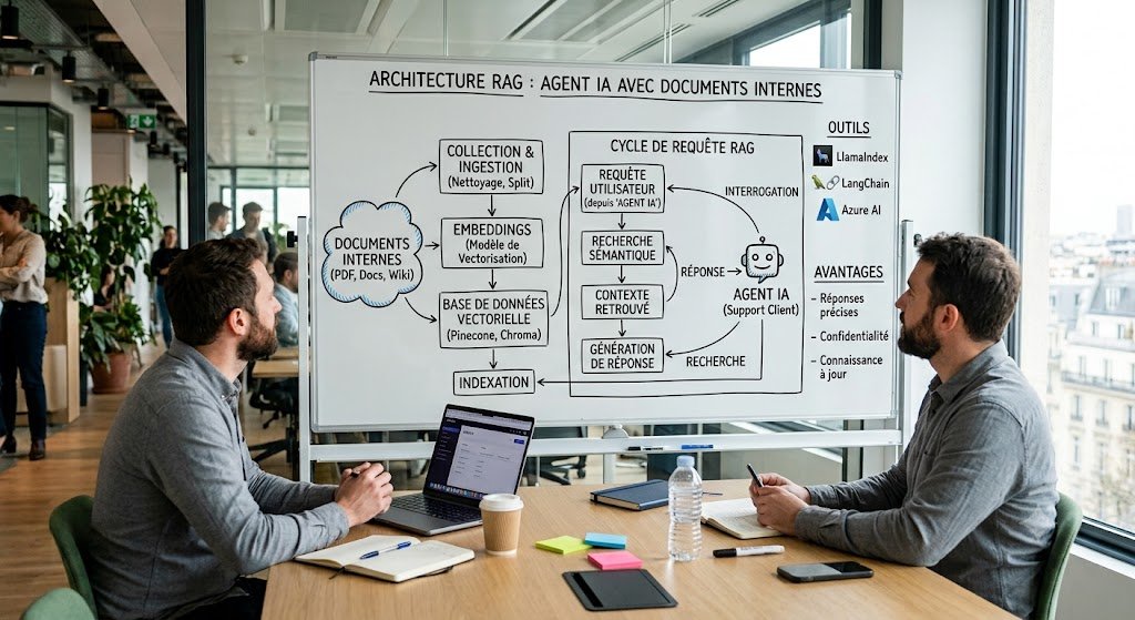 Architecture RAG Architecture RAG reliant les documents internes à un agent IA