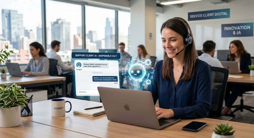 support client agent ia