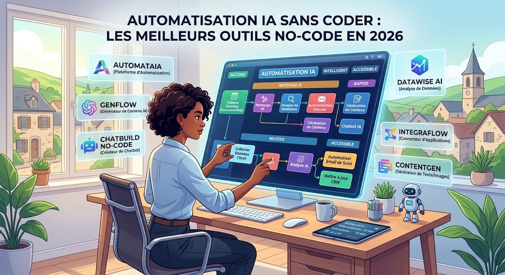 Automatisation IA sans coder : les meilleurs outils no-code en 2026
