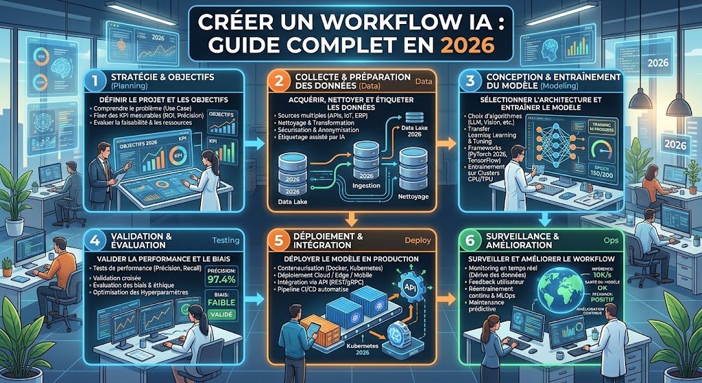 Créer un workflow IA : guide complet en 2026
