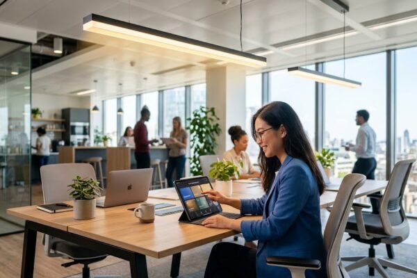 Éclairage intelligent au bureau