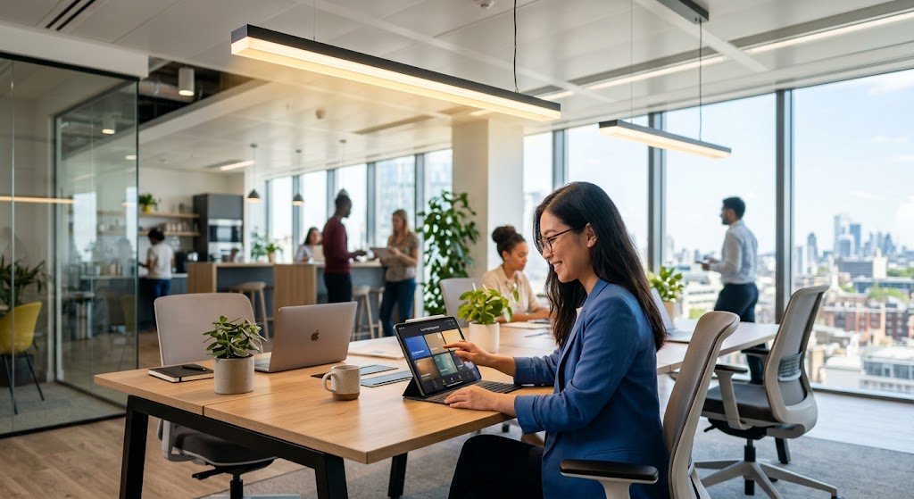 Éclairage intelligent au bureau