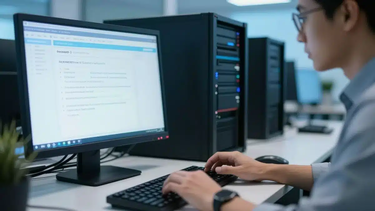 Responsable informatique sécurisant des accès numériques