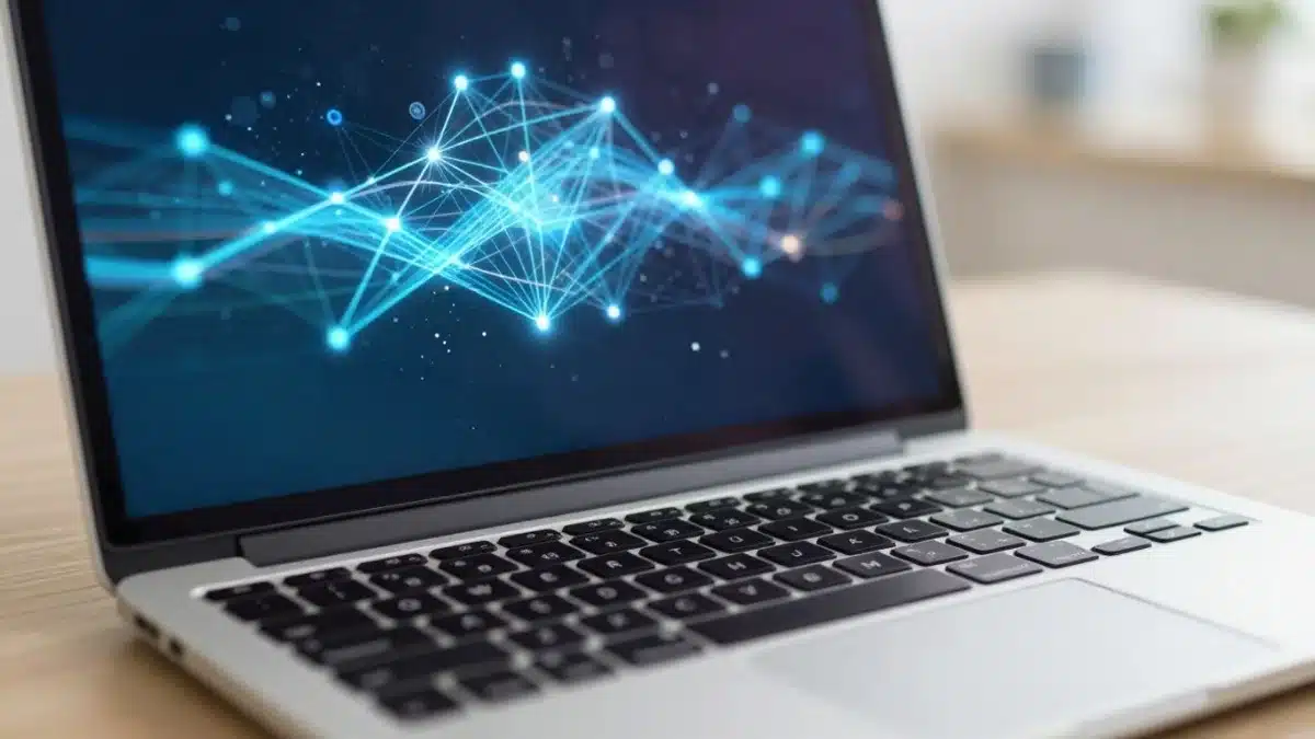 IA générative Interface IA moderne sur un écran d'ordinateur