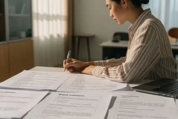 Indicateurs de visibilité IA suivis régulièrement