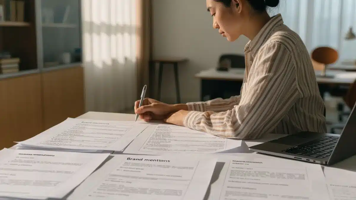 Indicateurs de visibilité IA suivis régulièrement