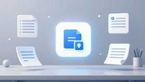 Interface de travail ChatGPT avec icônes de productivité