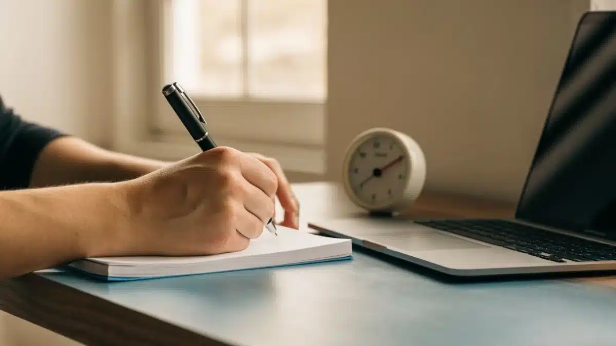 Carnet de freelance avec suivi du temps de travail